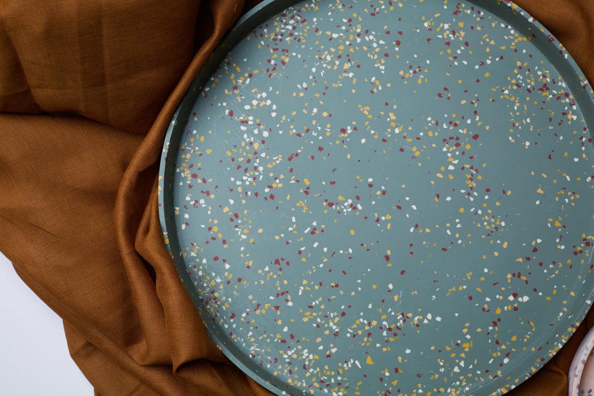 Emerald Terrazzo tray