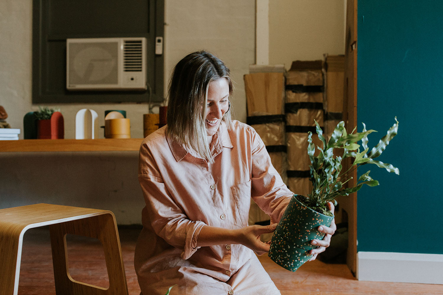 terrazzo planter