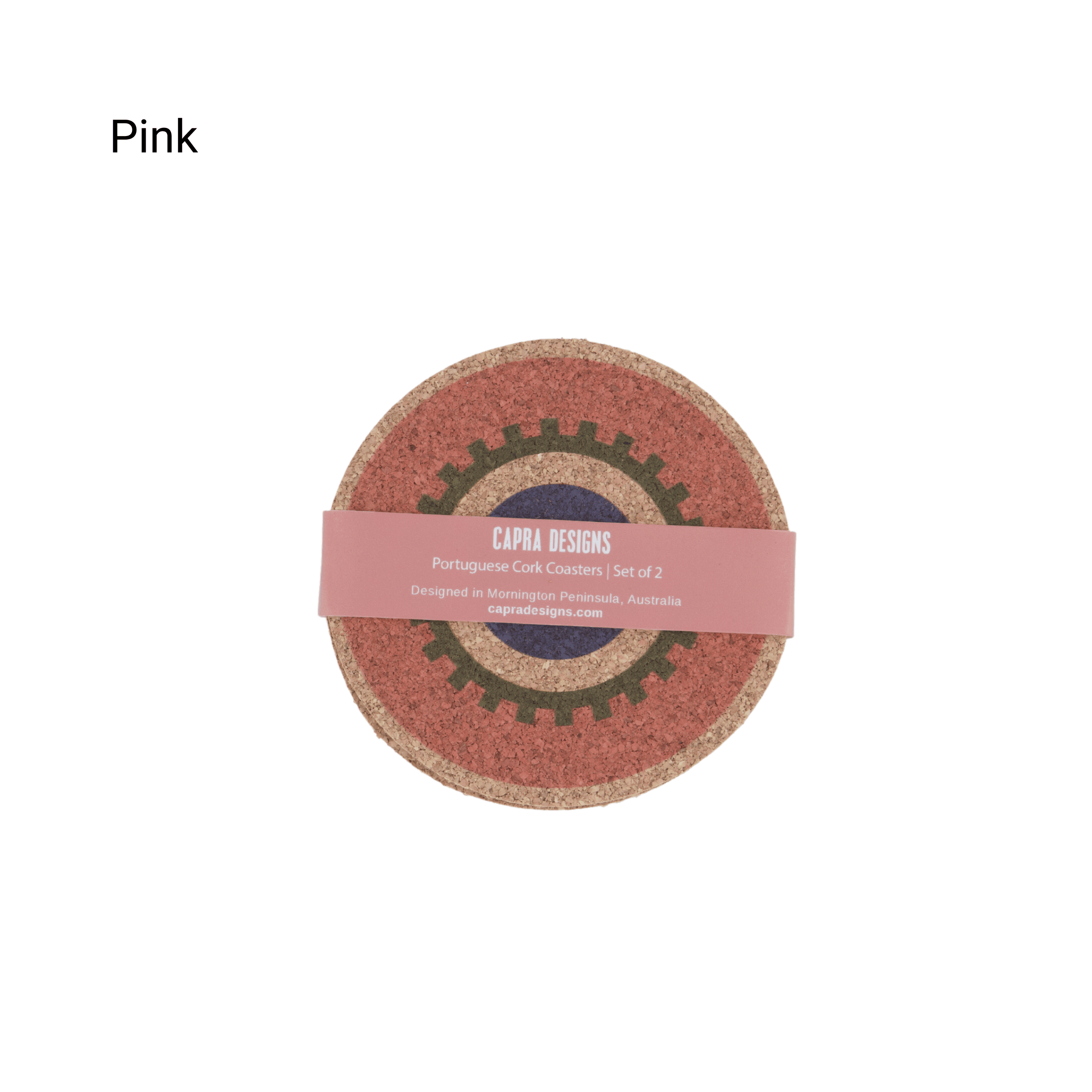 pink coasters_Capra Designs