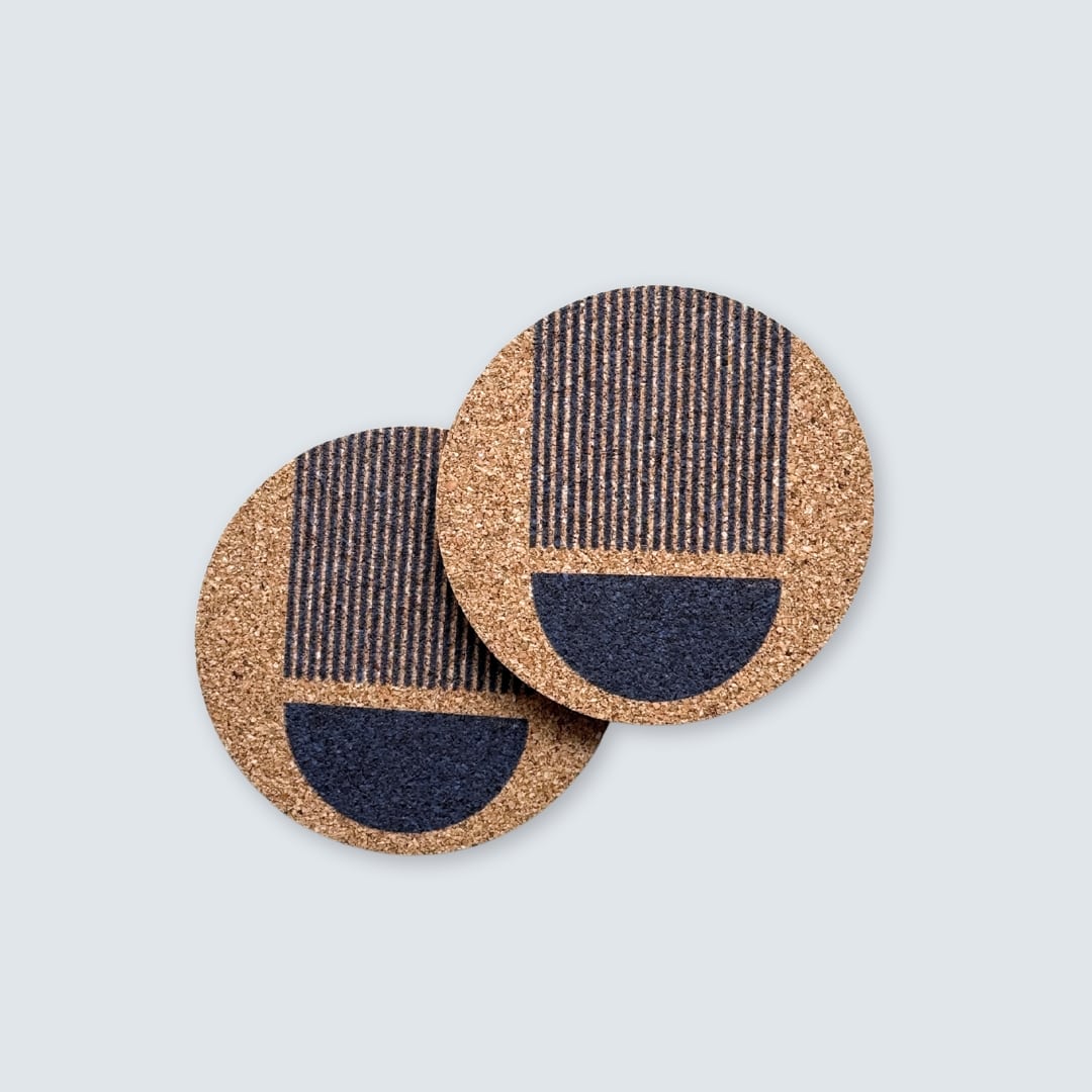 Luna Cork Coasters (Set of 2)