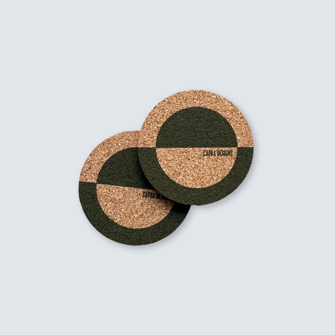 Luna Cork Coasters (Set of 2)