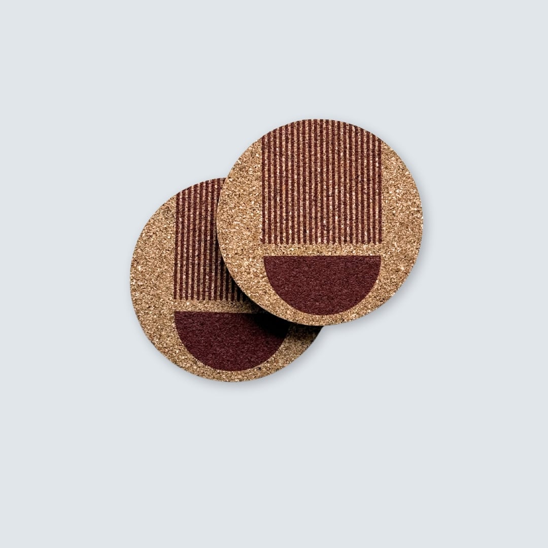 Luna Cork Coasters (Set of 2)