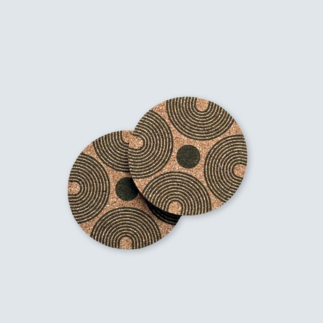 Luna Cork Coasters (Set of 2)