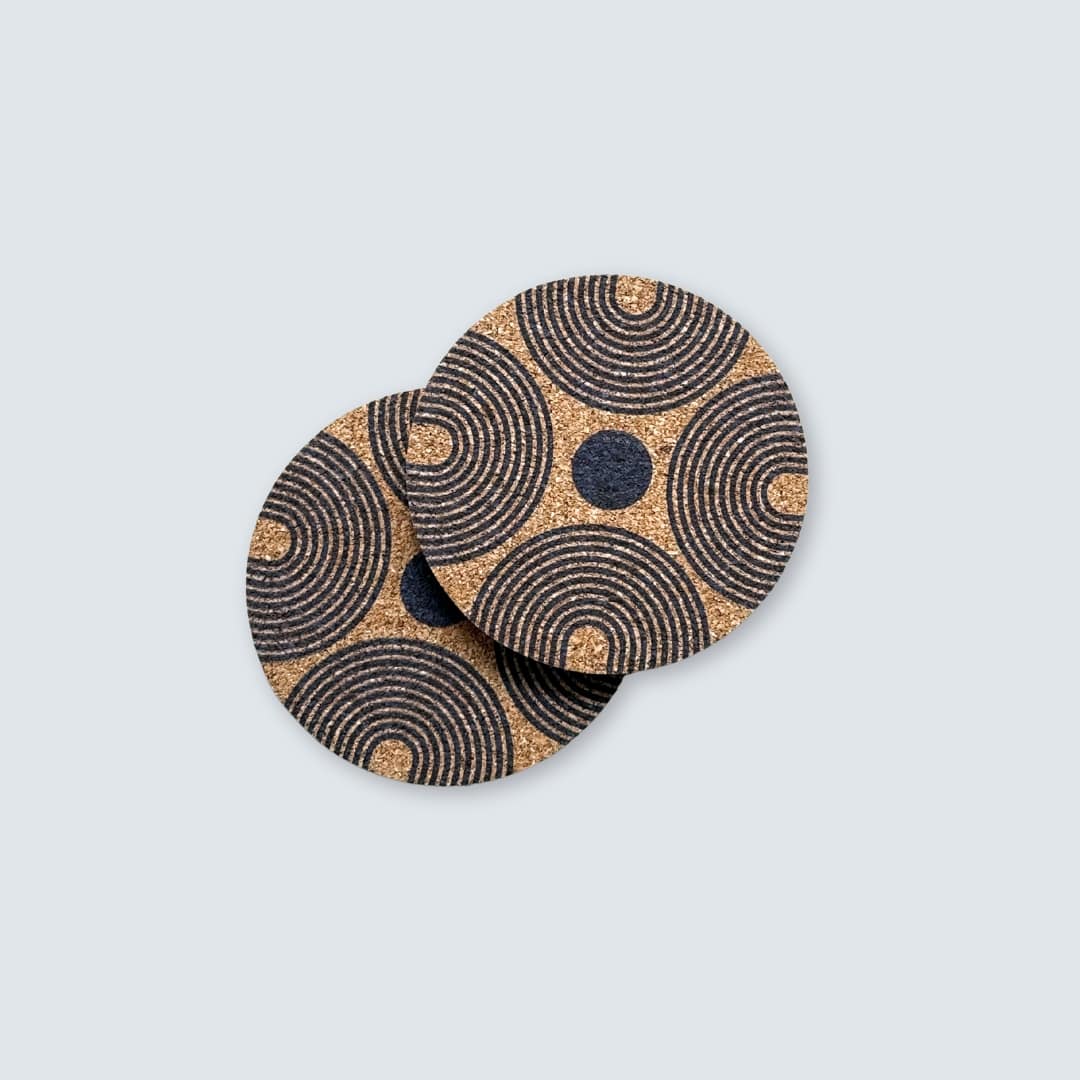 Luna Cork Coasters (Set of 2)