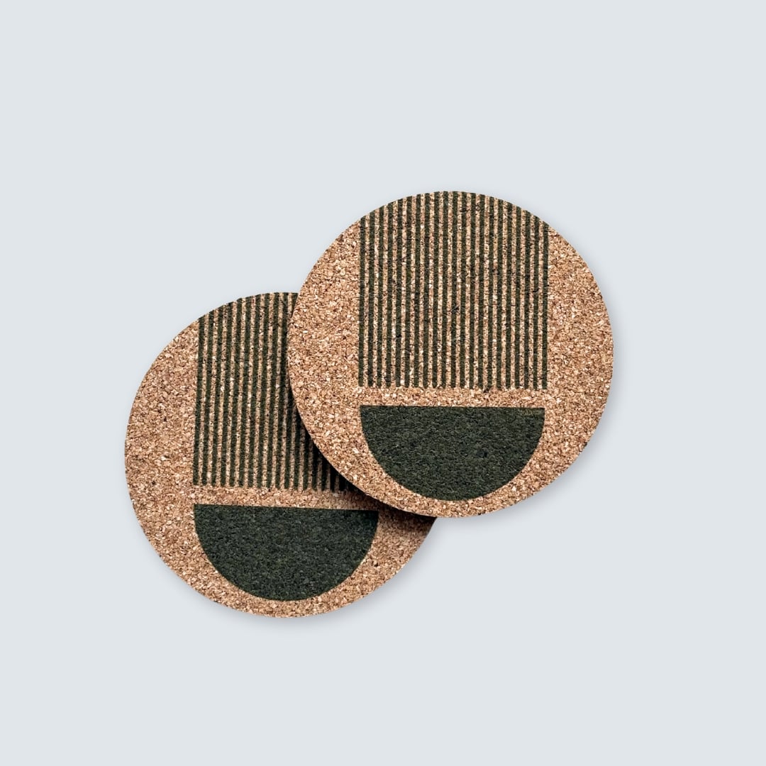 Luna Cork Coasters (Set of 2)