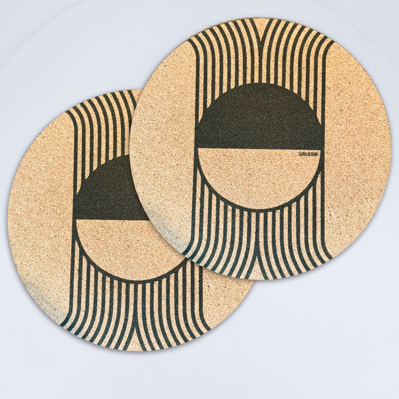 Luna Large Cork Placemats (Set of 2)