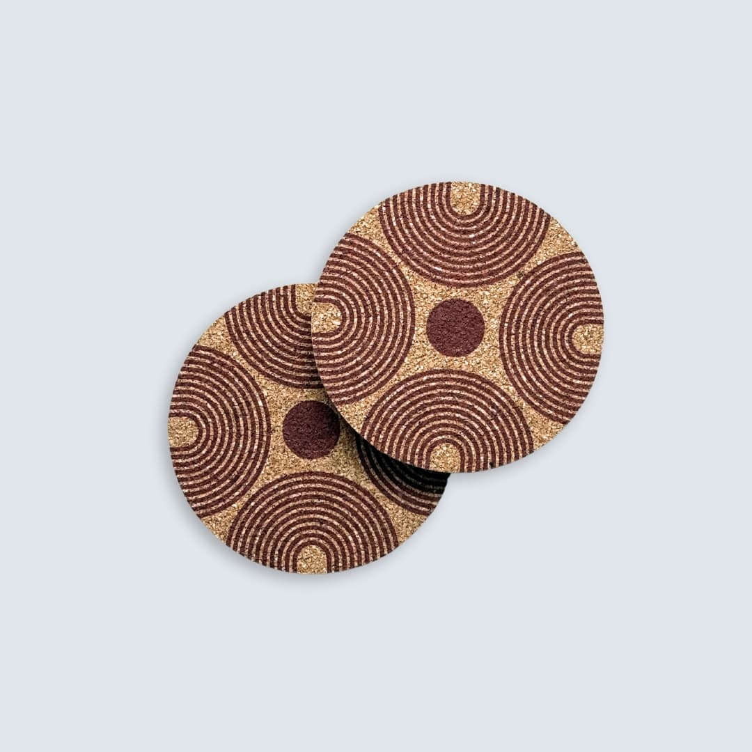 Luna Cork Coasters (Set of 2)