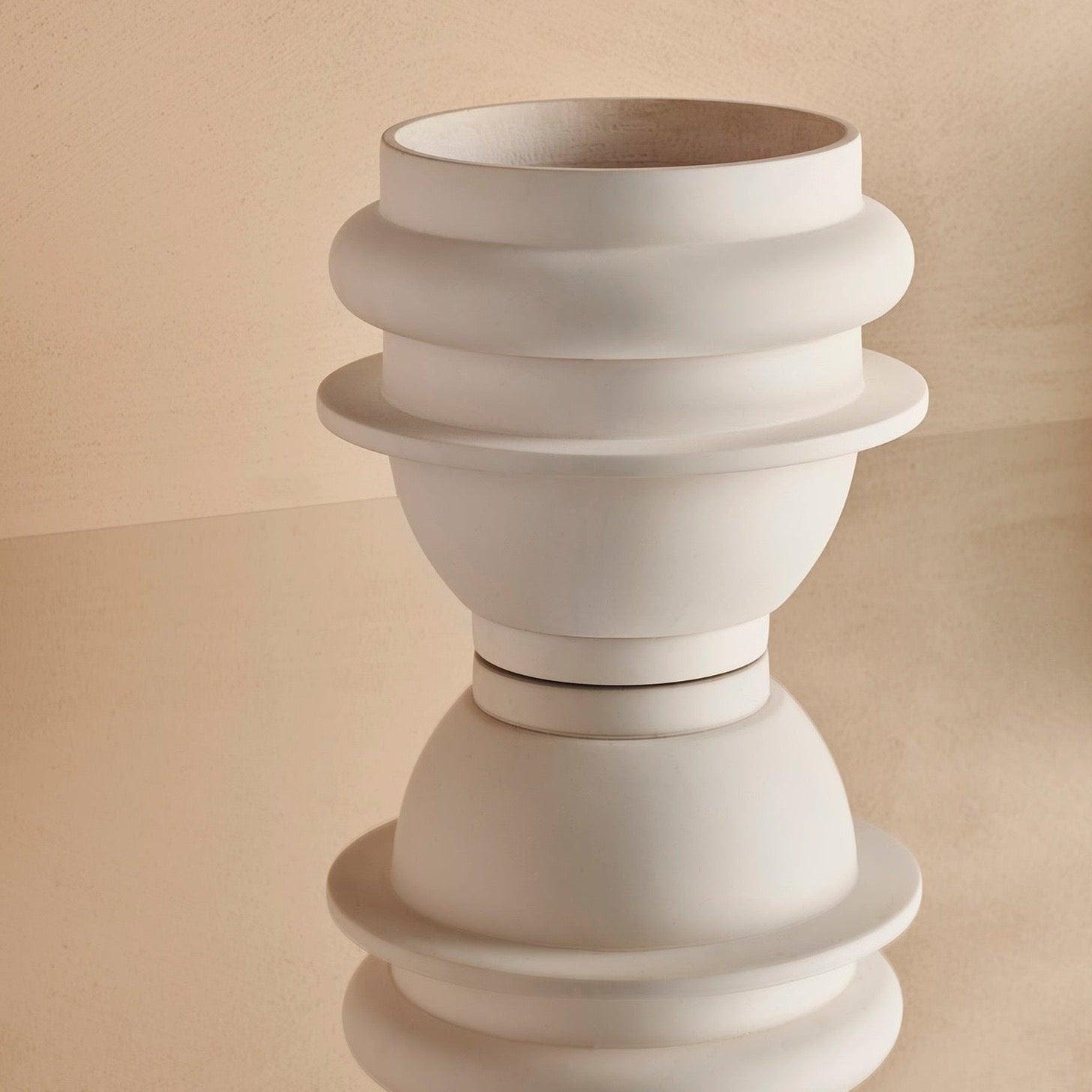 Capra Designs_Beautiful White plant pot