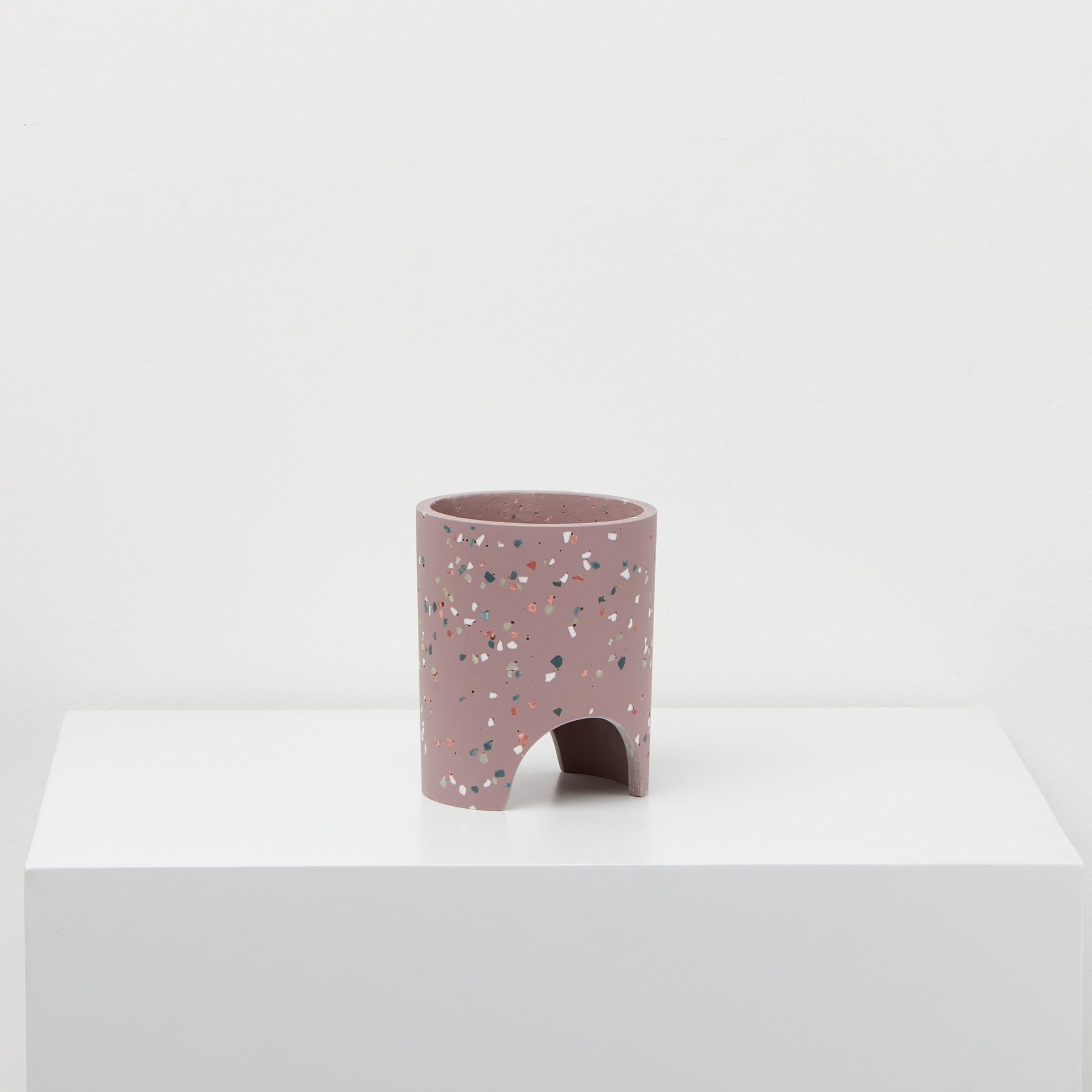Small Archie Pot Musk Terrazzo pot