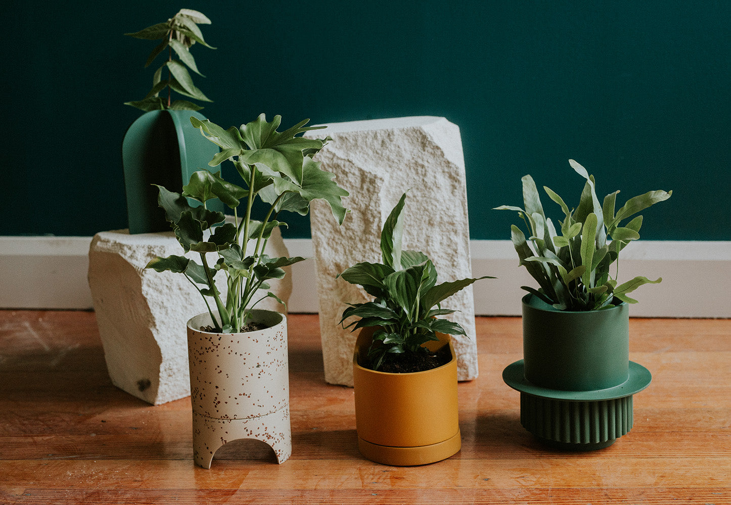 terrazzo, etch, roma plant pots