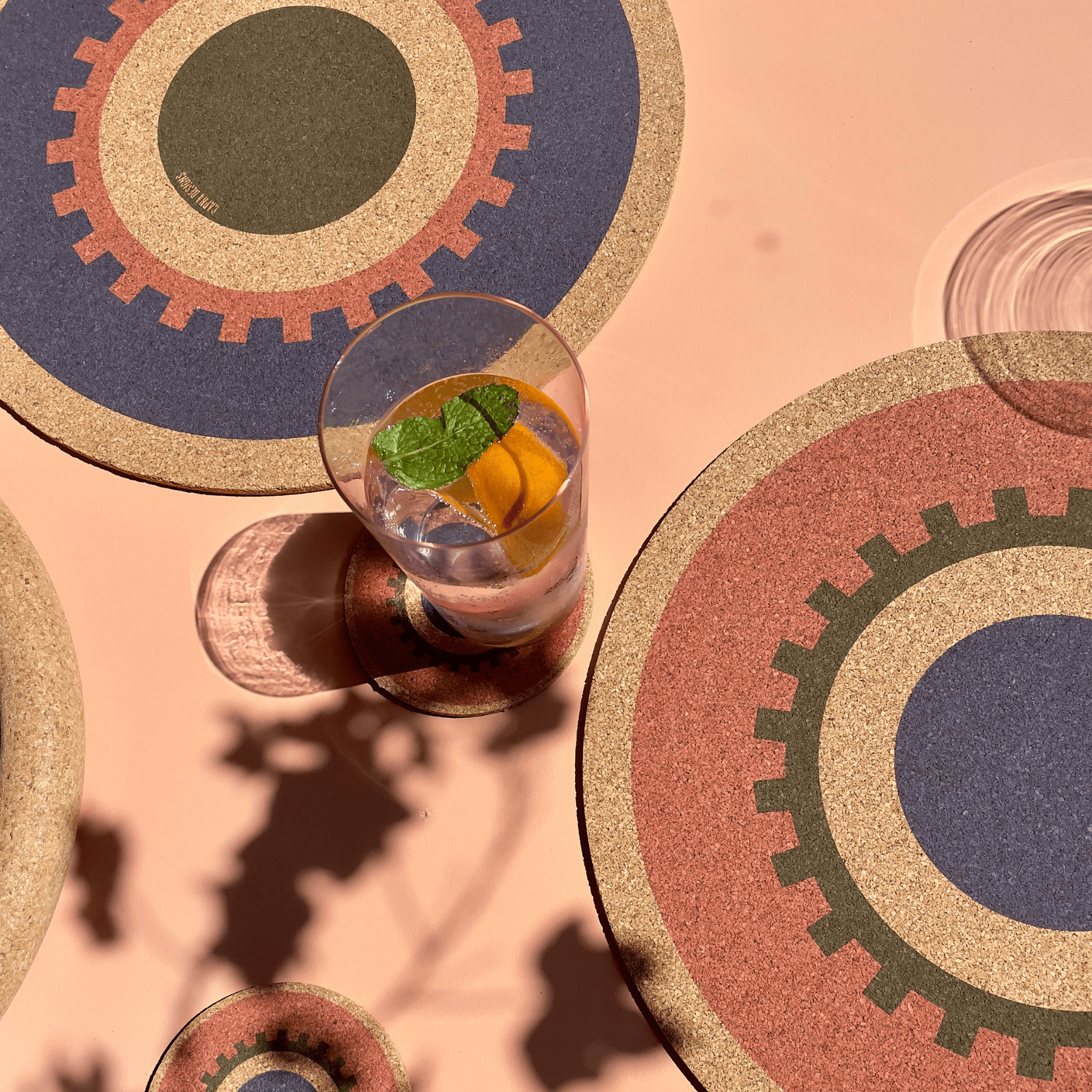 Natural cork placemat by Capra Designs