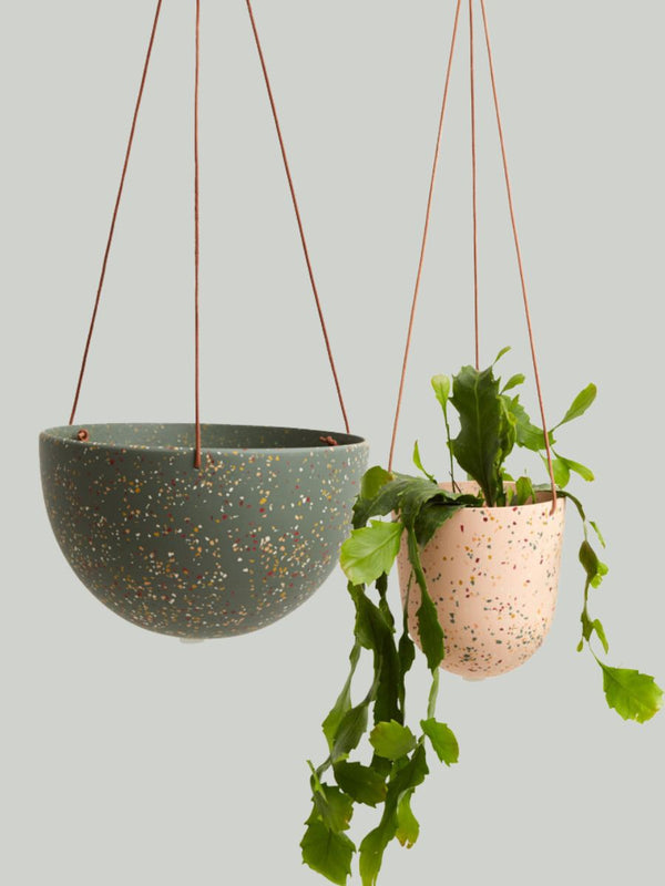 Terrazzo Hanging Pot Gift Set