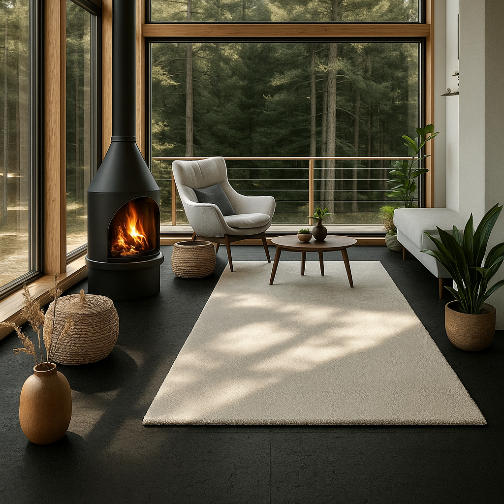 Black Cork Flooring_capra designs