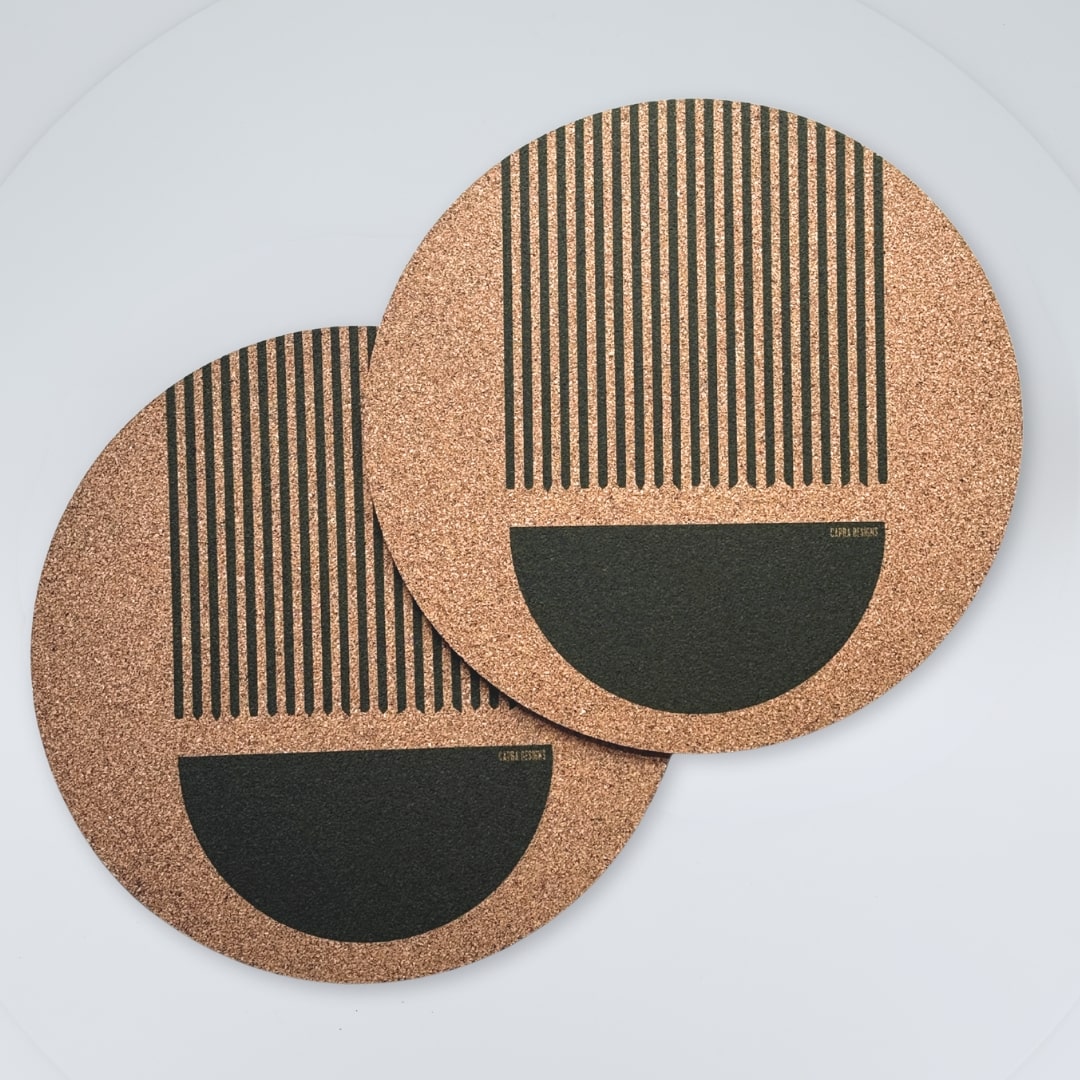 Luna Large Cork Placemats (Set of 2)