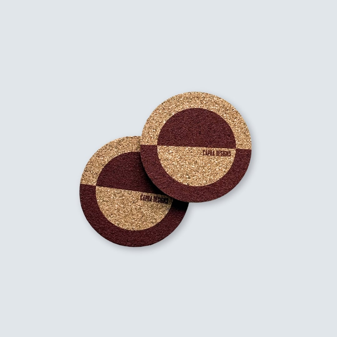 Luna Cork Coasters (Set of 2)