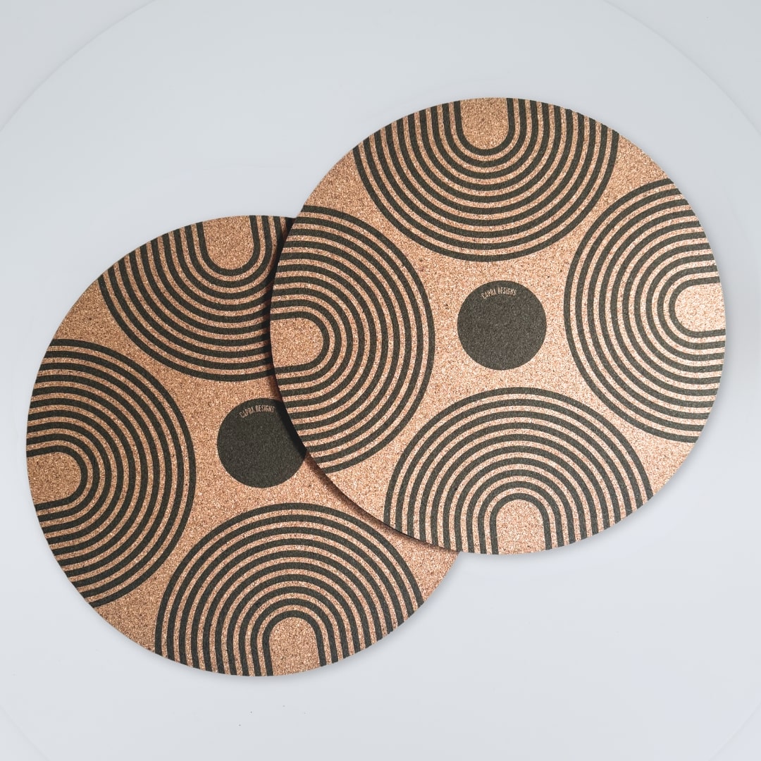 Luna Large Cork Placemats (Set of 2)