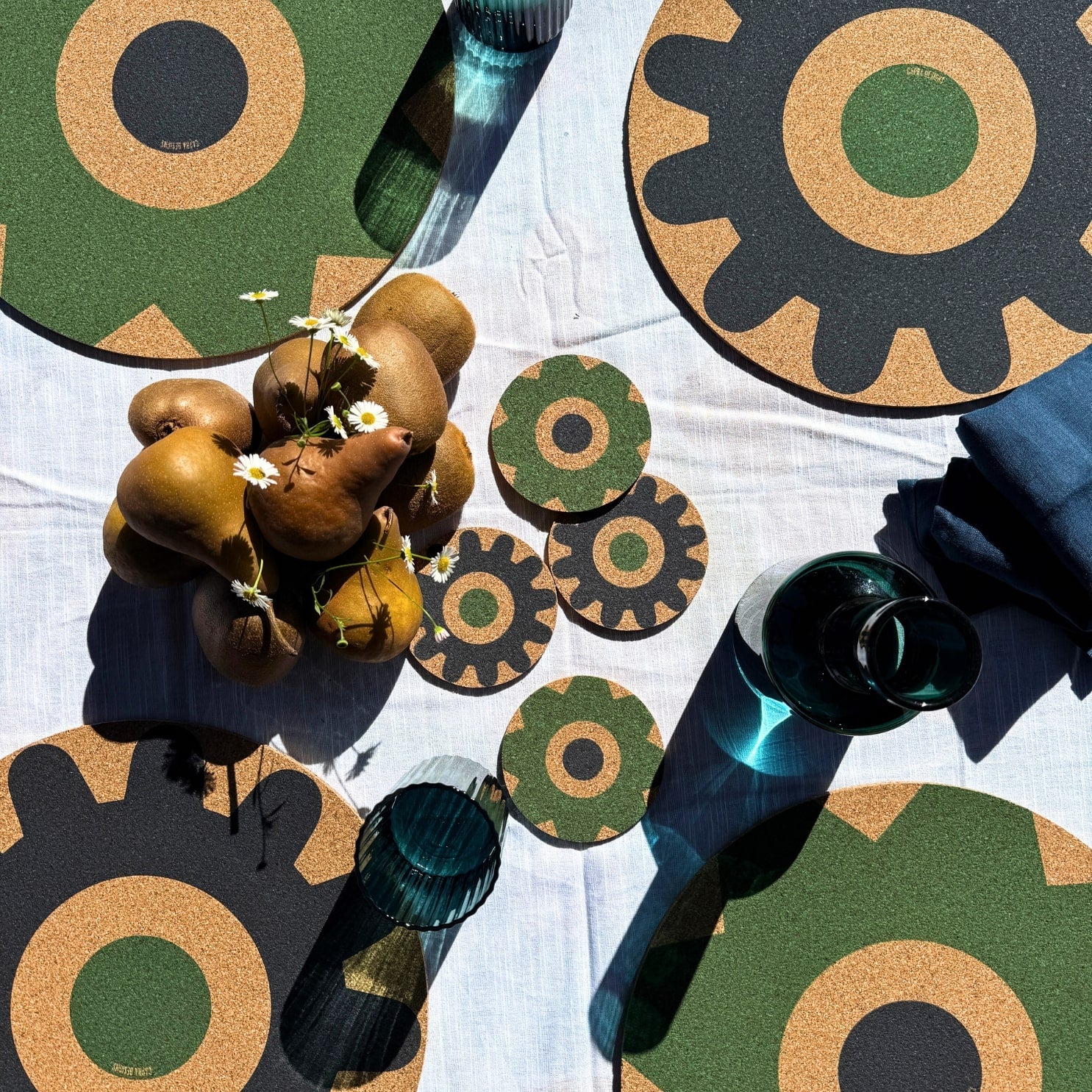 Sol Large Cork Placemats