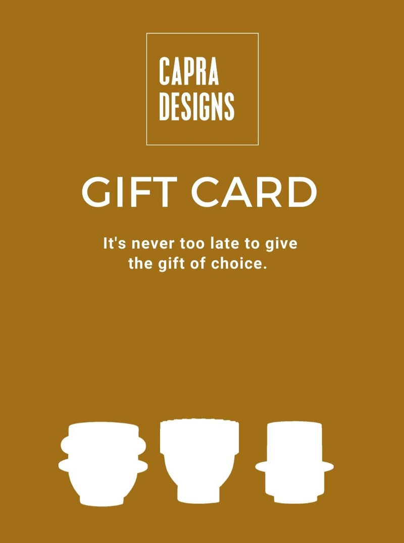 gift card for indoor pots and homewares