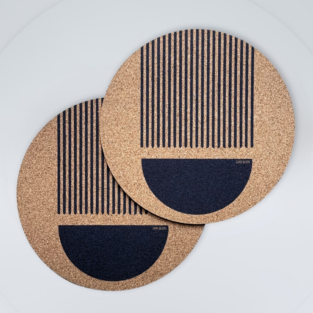 Luna Large Cork Placemats (Set of 2)