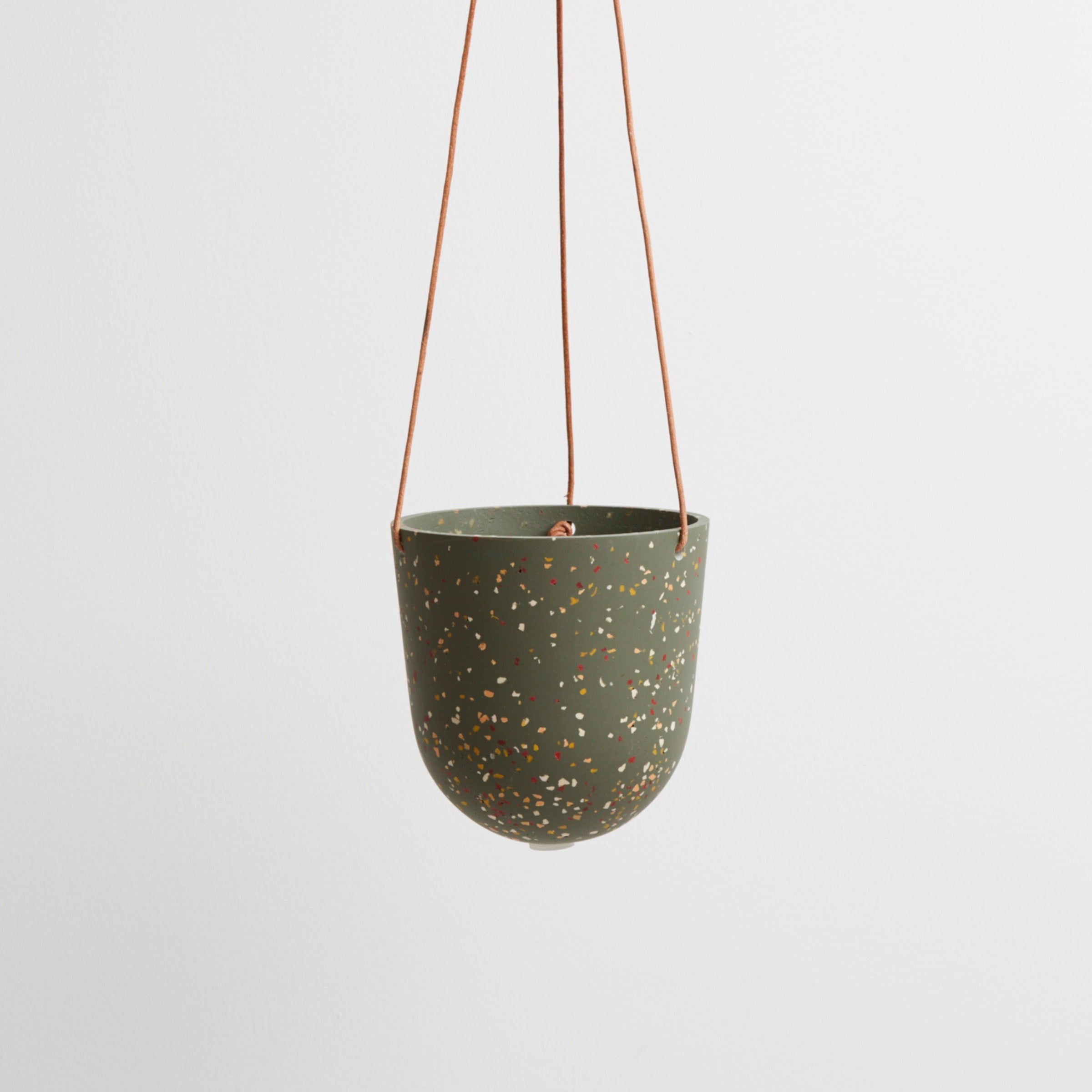 agave terrazzo hanging pots