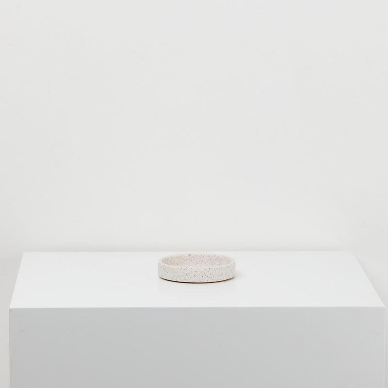 Specked Tray Small White Clay Speckle
